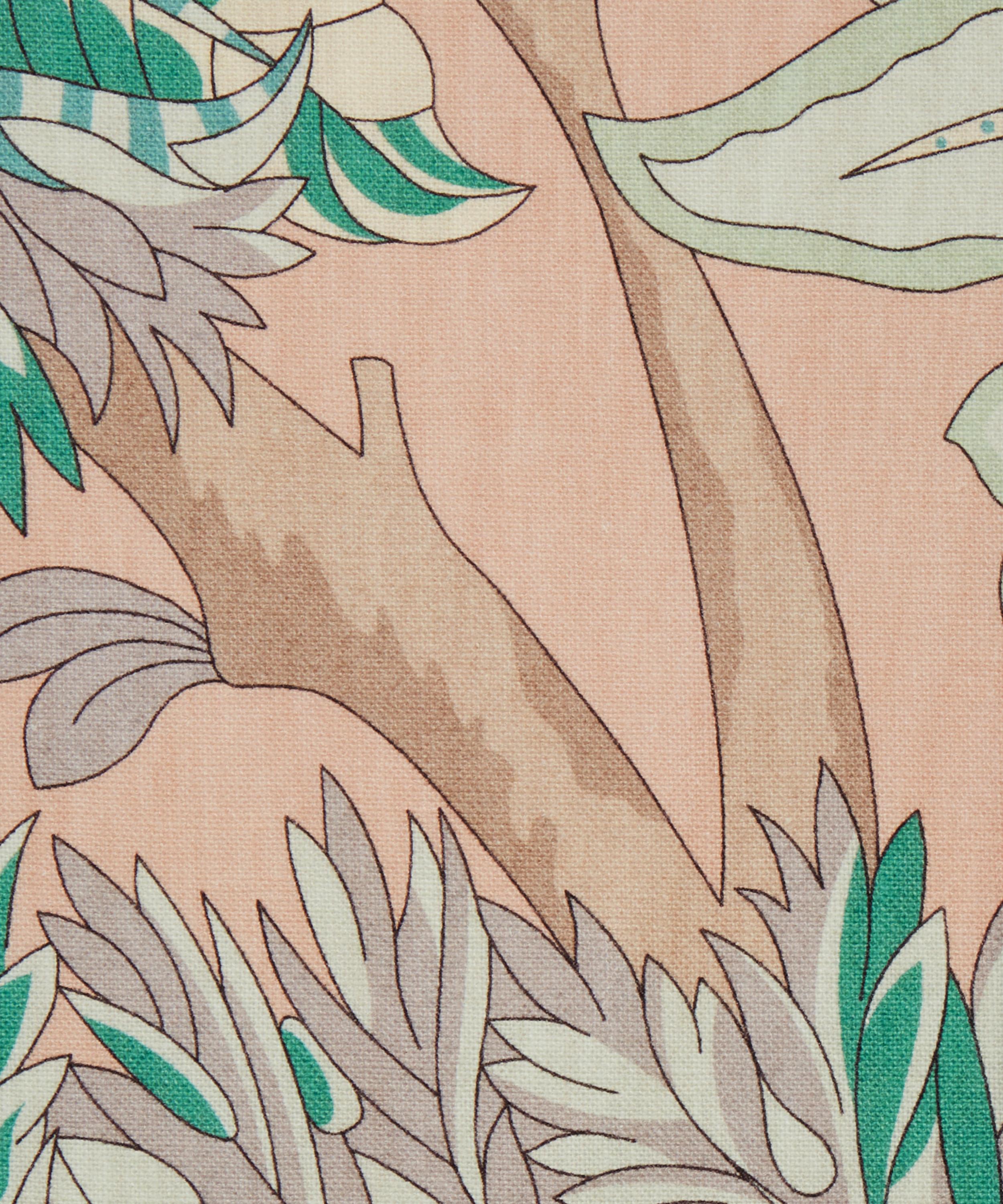 Liberty Interiors - Fabric Swatch - Palampore Trail Landsdowne Linen in Jade Ointment image number 1