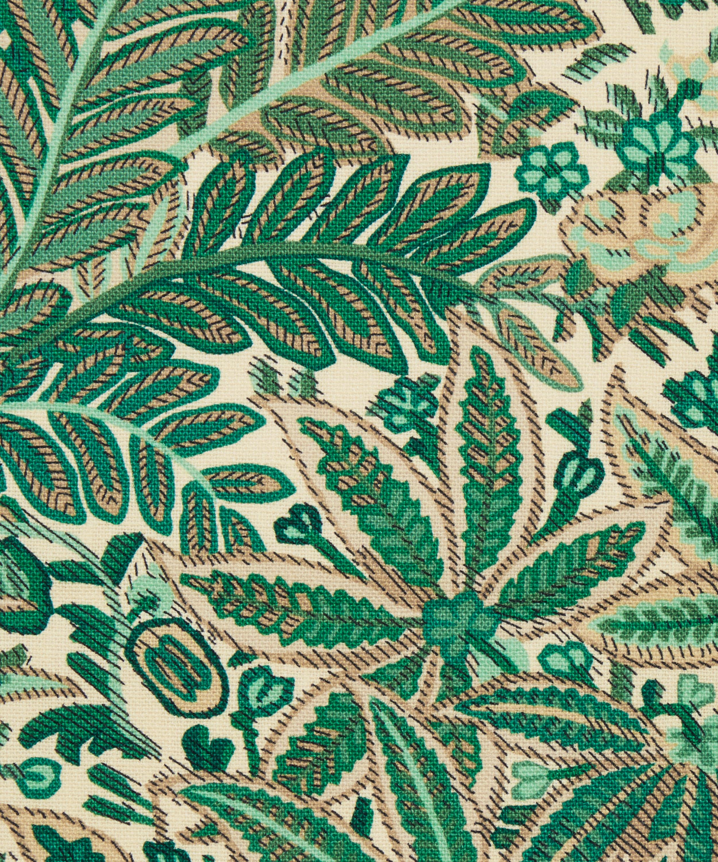 Liberty Interiors - Fabric Swatch - Persian Voyage Landsdowne Linen in Jade Stone image number 1