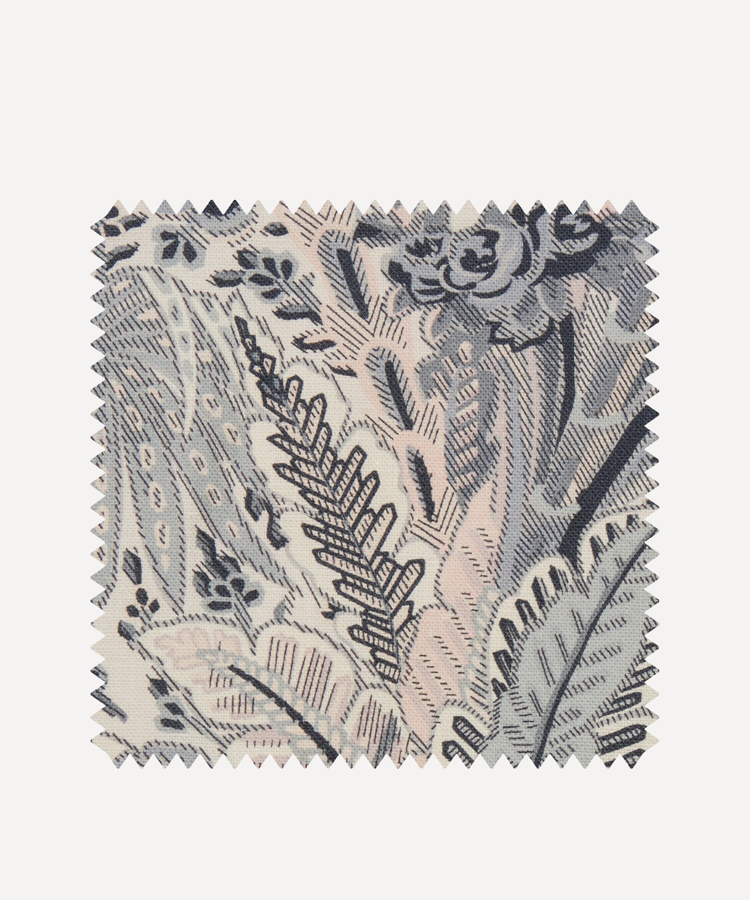 Liberty Interiors - Fabric Swatch - Persian Voyage Landsdowne Linen in Pewter image number 0