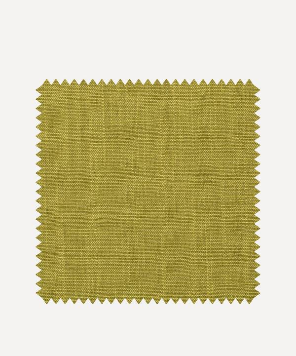 Liberty Interiors - Fabric Swatch - Plain Lustre Linen in Lichen