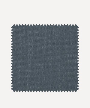 Liberty Interiors - Fabric Swatch - Plain Lustre Linen in Pewter Blue image number 0