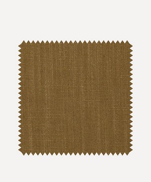Liberty Interiors - Fabric Swatch - Plain Lustre Linen in Tobacco image number 0