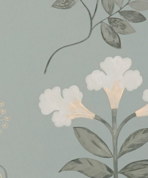 Liberty Interiors - Botanical Stripe Wallpaper in Pewter image number null