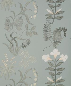 Liberty Interiors - Botanical Stripe Wallpaper in Pewter image number 2