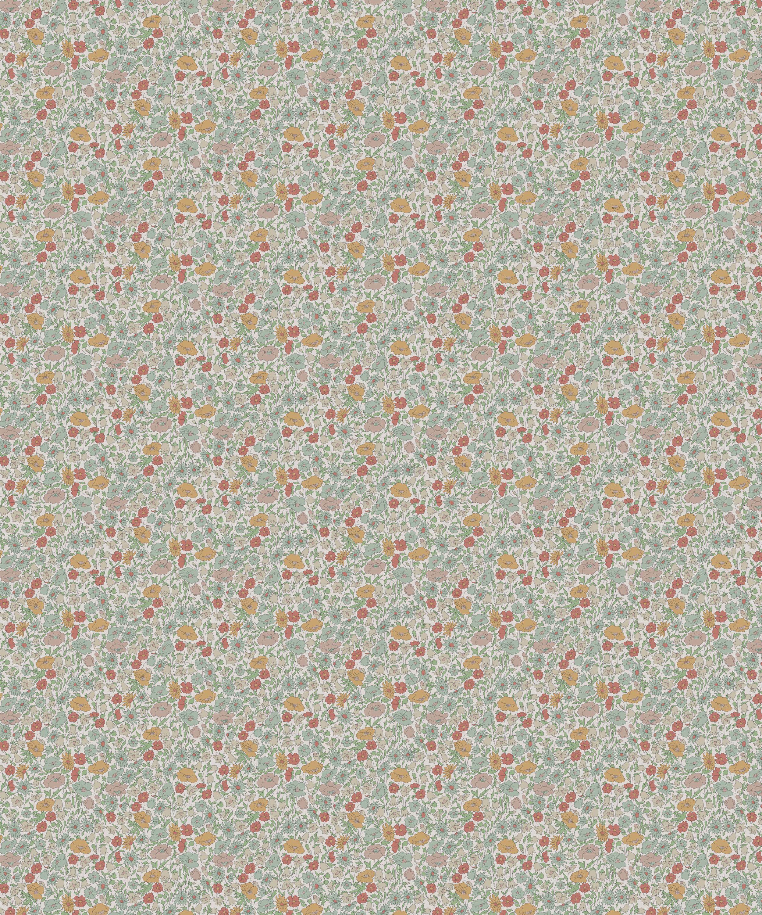Liberty Interiors - Poppy Meadowfield Wallpaper in Lichen image number 4