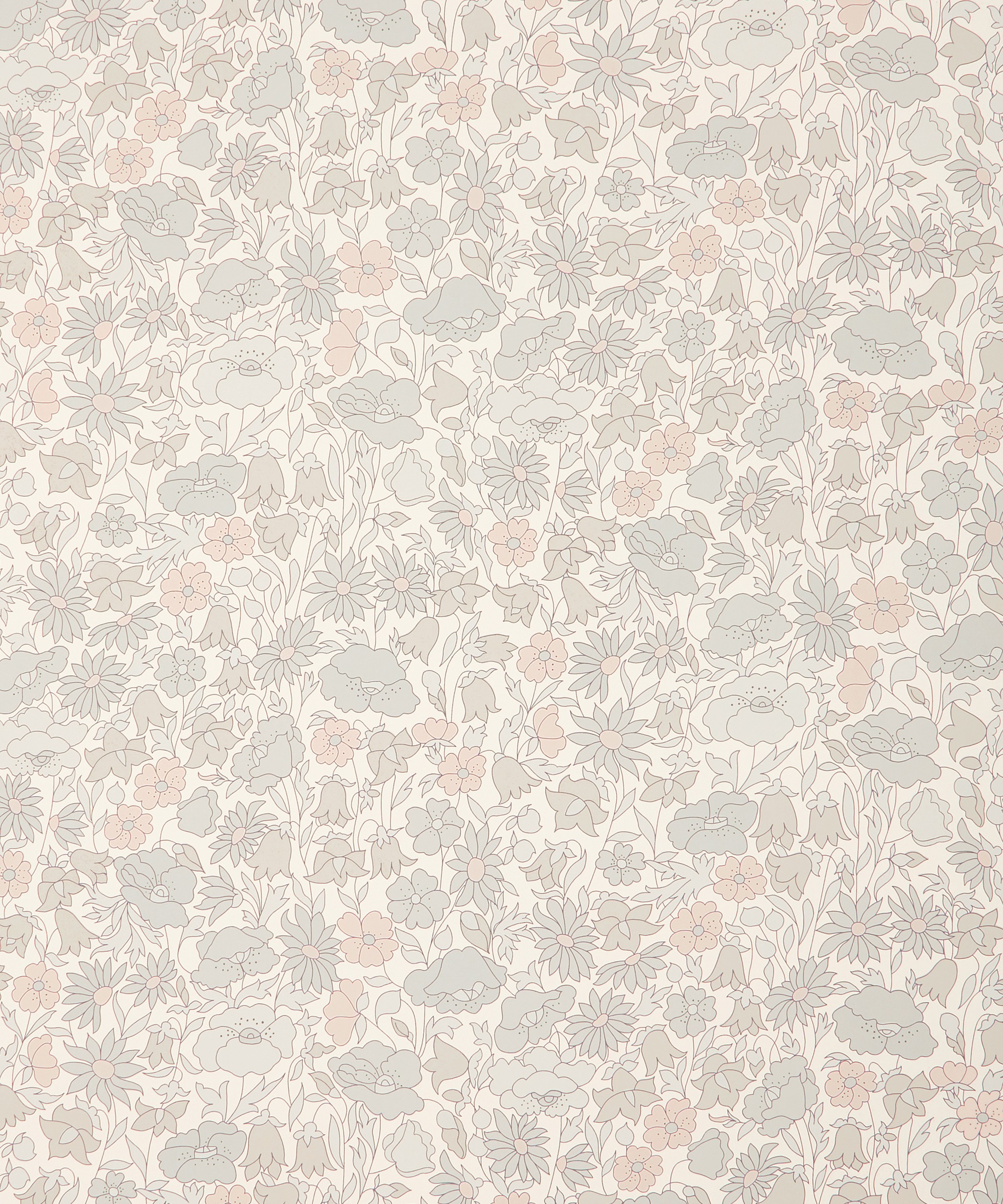 Liberty Interiors - Poppy Meadowfield Wallpaper in Pewter image number 2