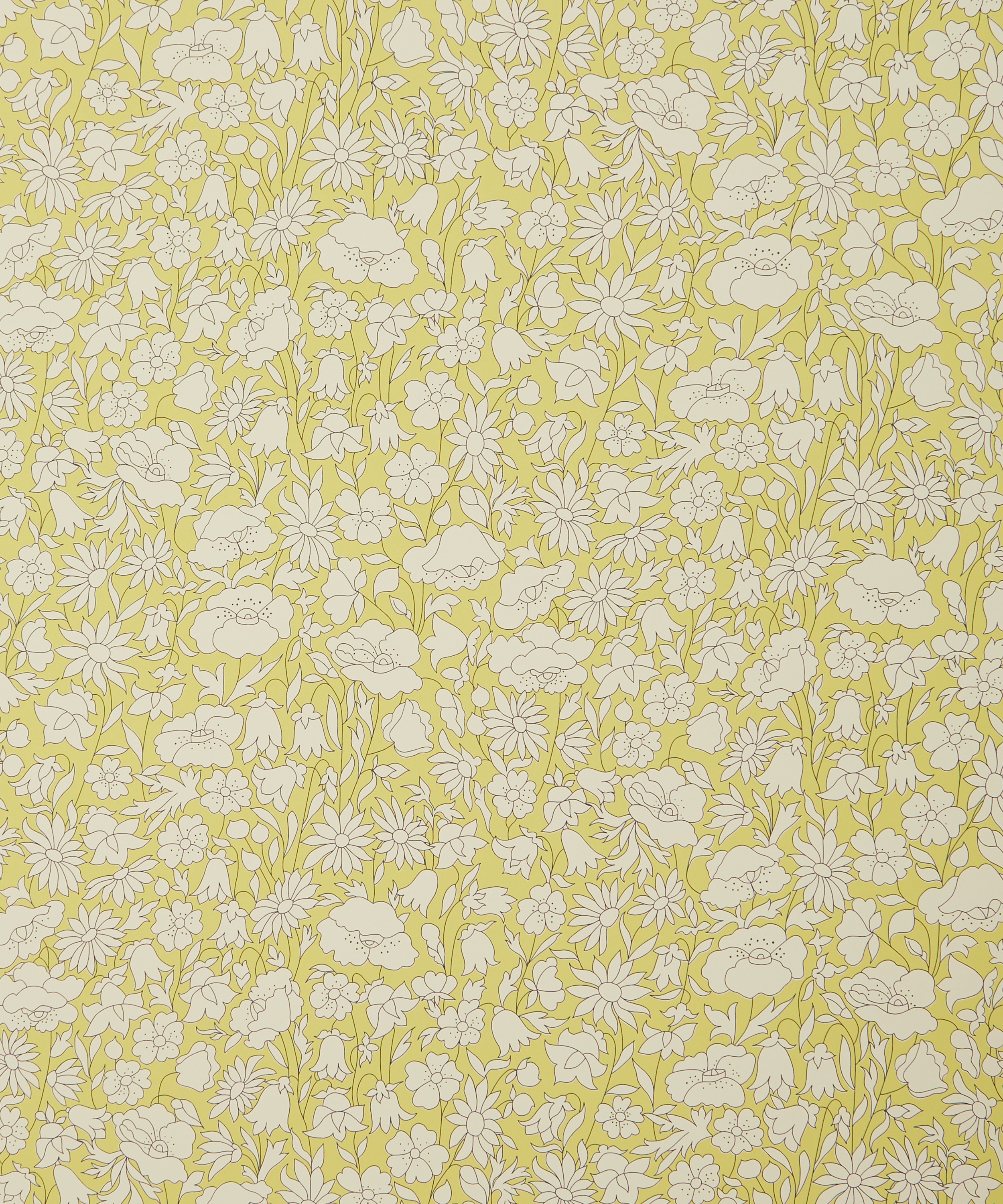 Liberty Interiors - Poppy Meadow Wallpaper in Fennel image number 3