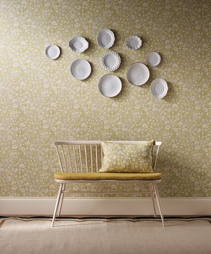 Liberty Interiors - Poppy Meadow Wallpaper in Fennel image number 1