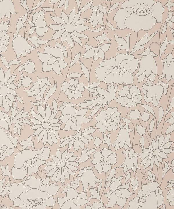 Liberty Interiors - Poppy Meadow Wallpaper in Ointment