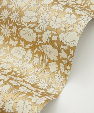 Liberty Interiors - Poppy Meadow Wallpaper in Pewter Gold image number 1