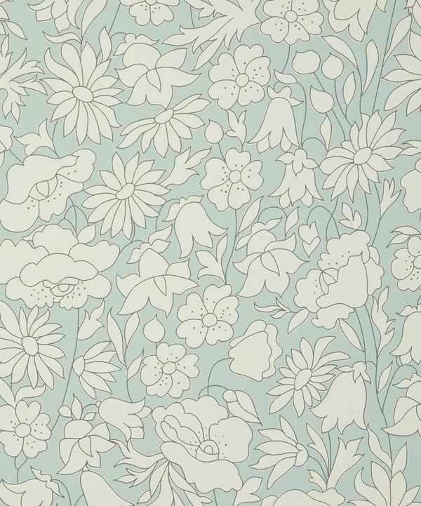 Liberty Interiors - Poppy Meadow Wallpaper in Salvia image number null