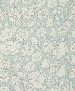 Liberty Interiors - Poppy Meadow Wallpaper in Salvia image number 0