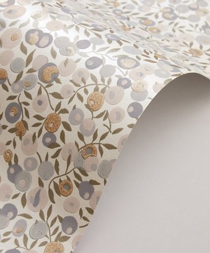 Liberty Interiors - Wiltshire Blossom Wallpaper in Pewter Gold image number 1
