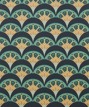 Liberty Interiors - Deco Scallop Wallpaper in Jade image number 2