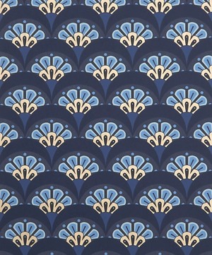 Liberty Interiors - Deco Scallop Wallpaper in Lapis image number 3