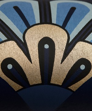 Liberty Interiors - Deco Scallop Wallpaper in Lapis image number 4
