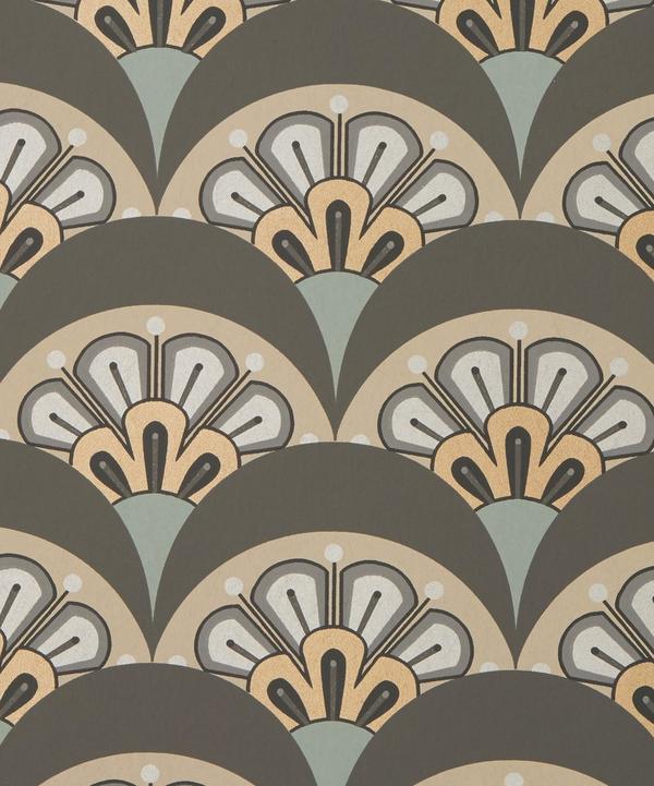 Liberty Interiors - Deco Scallop Wallpaper in Pewter image number null