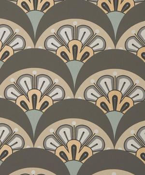 Liberty Interiors - Deco Scallop Wallpaper in Pewter image number 0