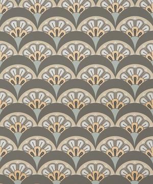 Liberty Interiors - Deco Scallop Wallpaper in Pewter image number 2