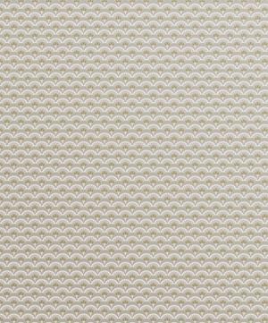 Liberty Interiors - Deco Scallop Wallpaper in Pewter White image number 4