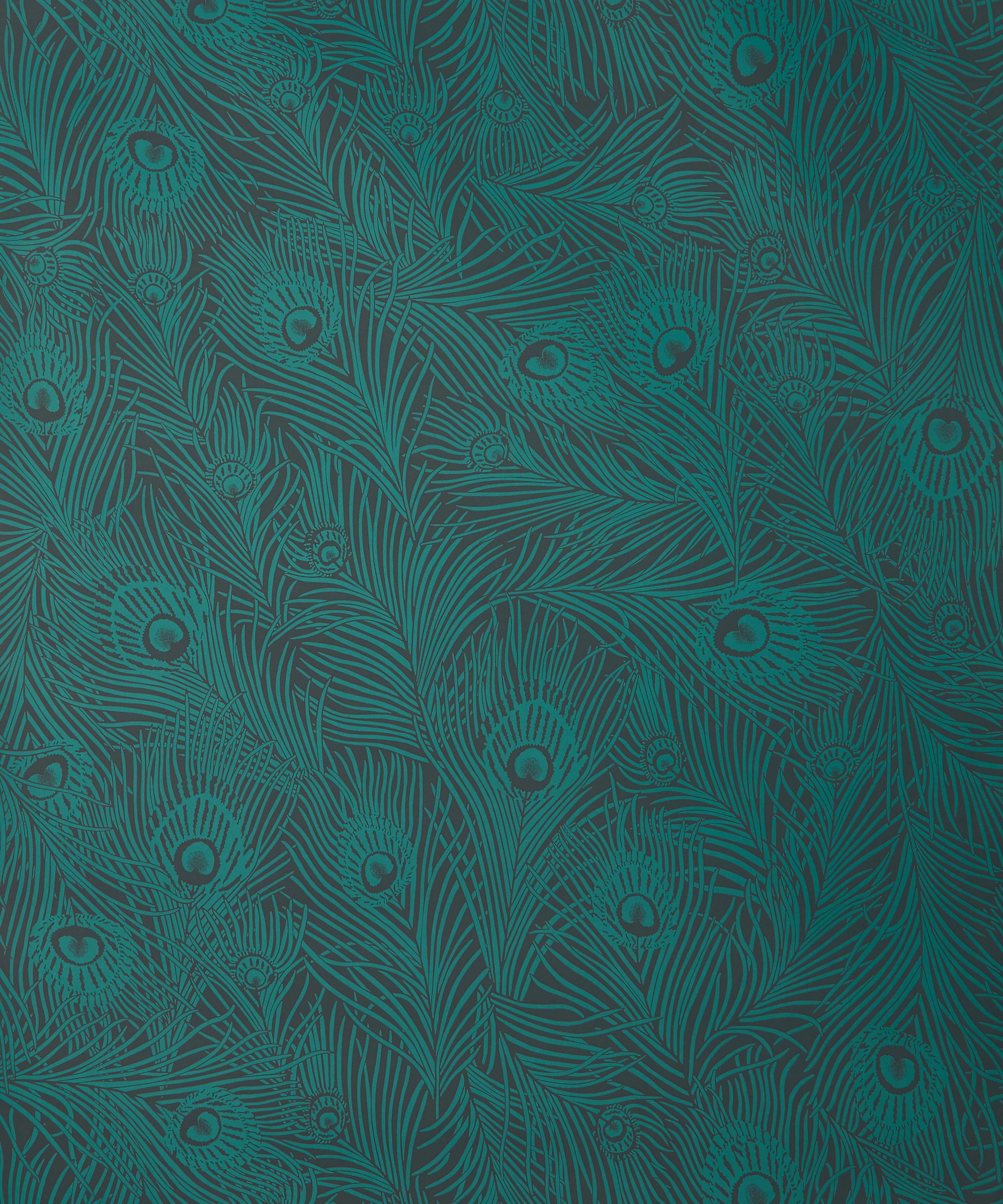 Liberty Interiors - Hera Plume Wallpaper in Jade image number 2