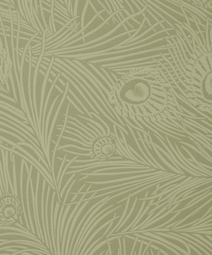 Liberty Interiors - Hera Plume Wallpaper in Lichen image number 0