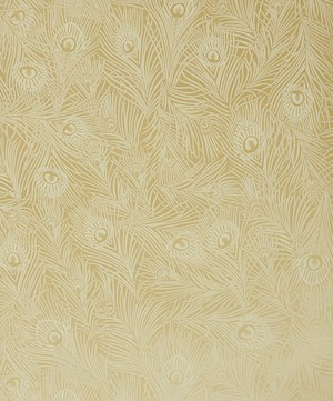 Liberty Interiors - Hera Plume Wallpaper in Pewter Gold image number 2