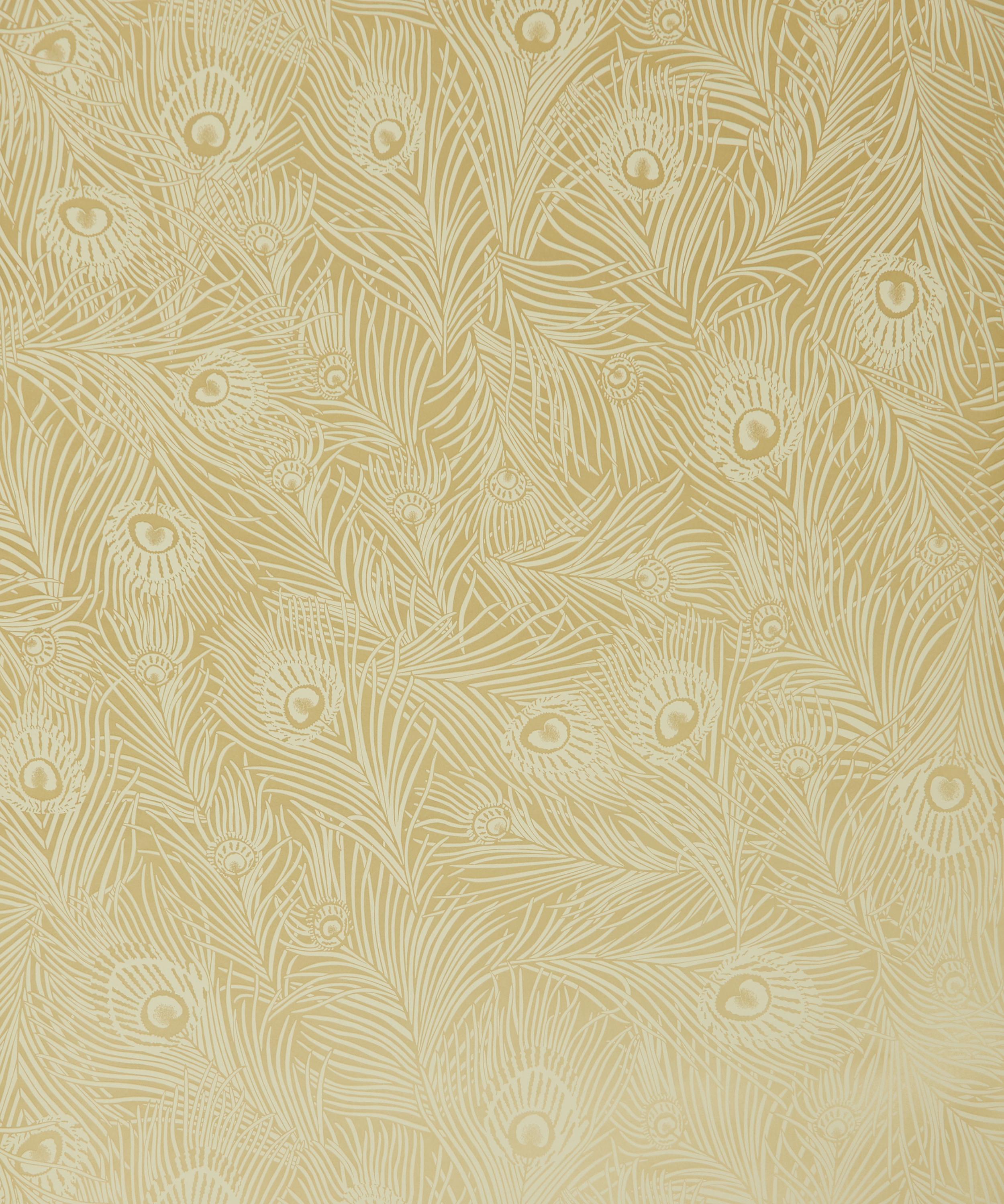 Liberty Interiors - Hera Plume Wallpaper in Pewter Gold image number 2