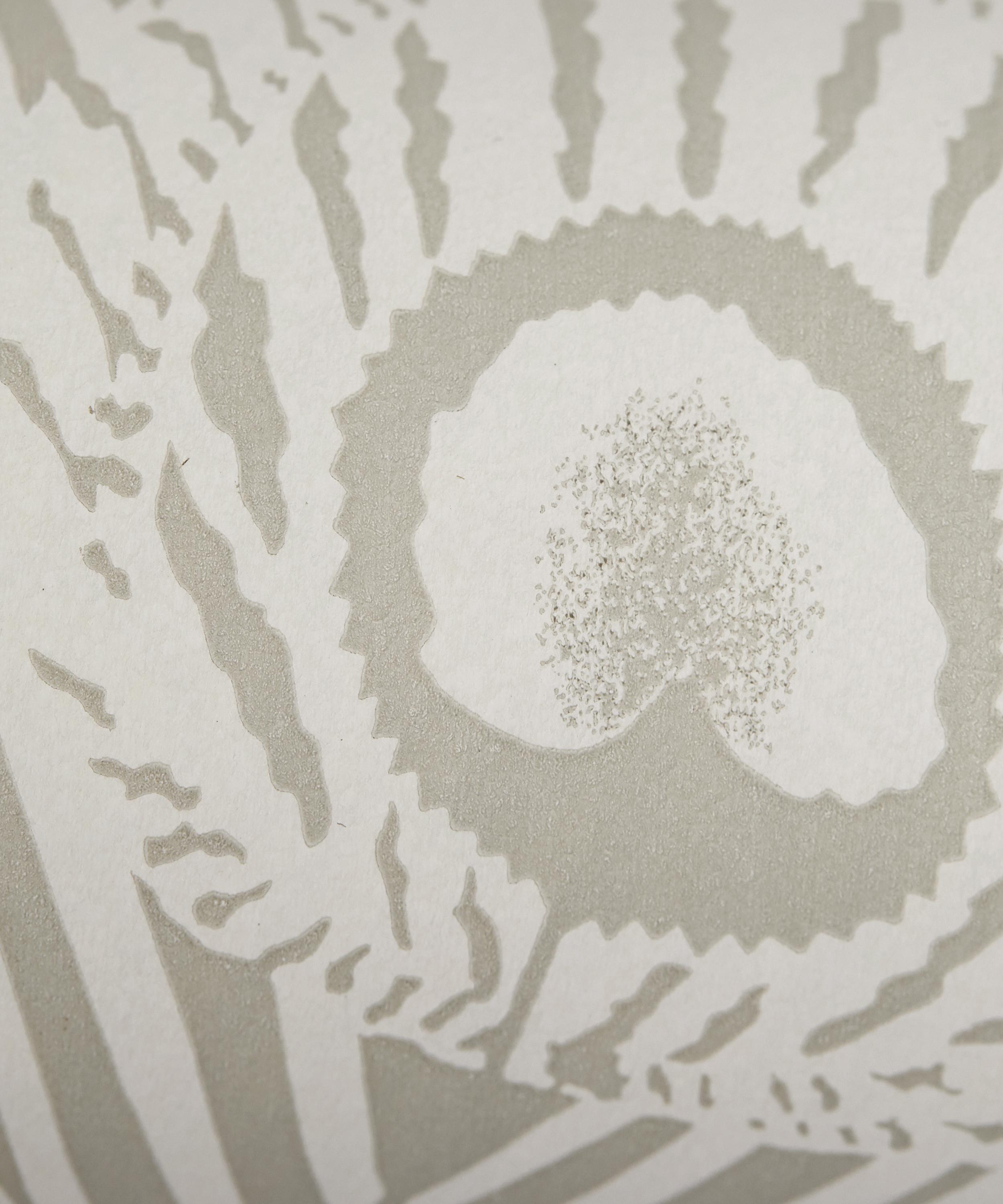 Liberty Interiors - Hera Plume Wallpaper in Pewter White image number 3