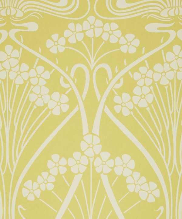 Liberty Interiors - Ianthe Mono Wallpaper in Fennel image number null