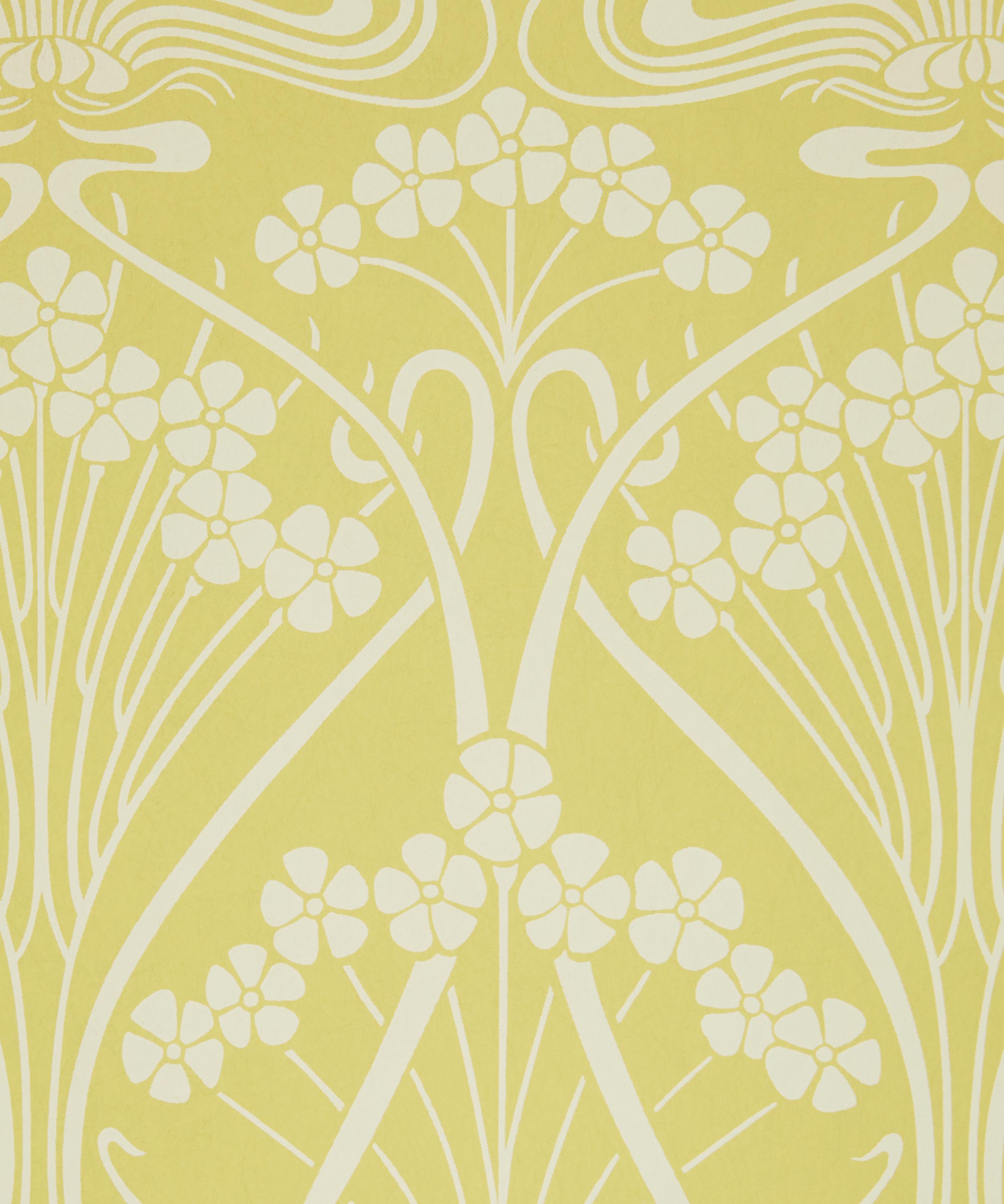Liberty Interiors - Ianthe Mono Wallpaper in Fennel