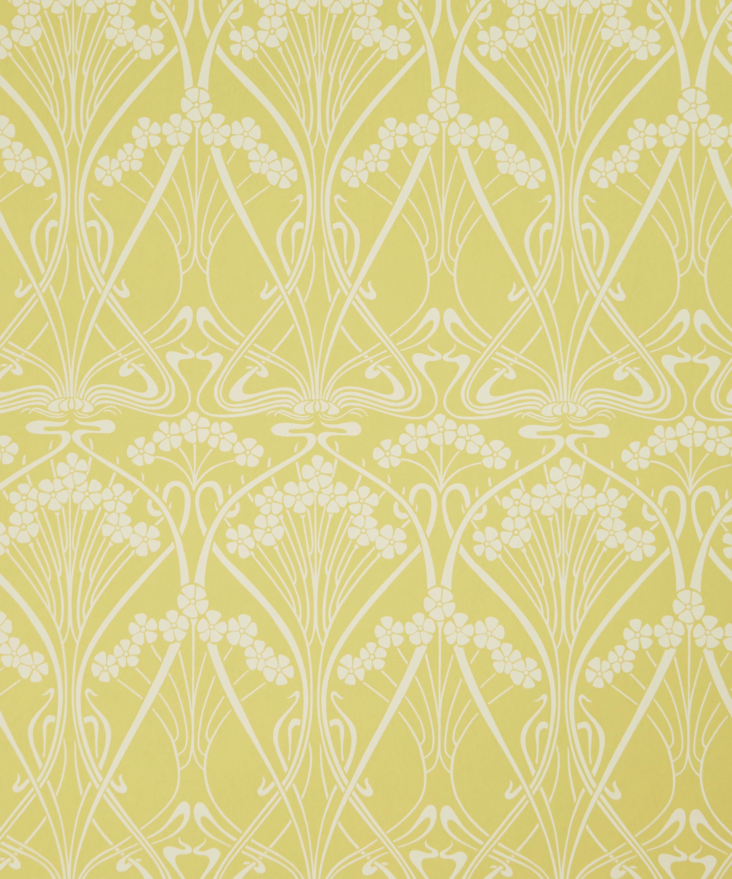 Liberty Interiors - Ianthe Mono Wallpaper in Fennel image number 2