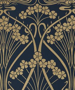 Liberty Interiors - Ianthe Mono Wallpaper in Lapis image number 0