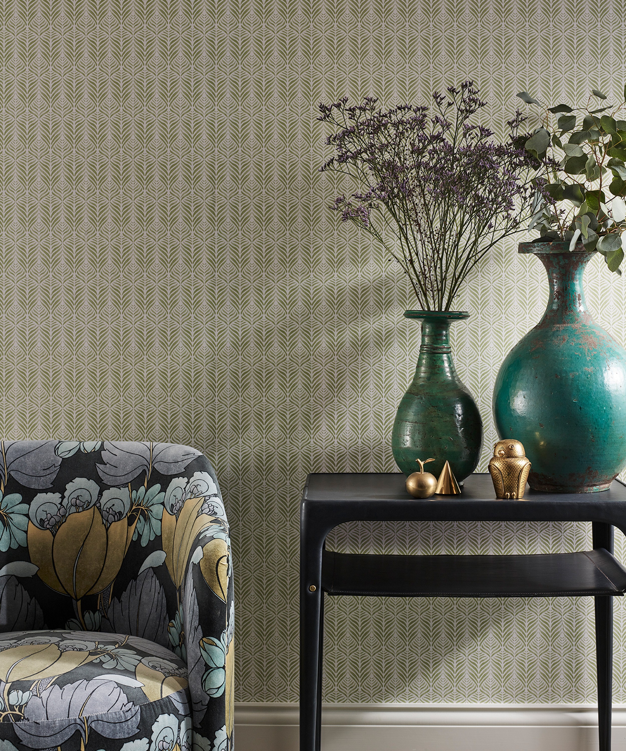 Liberty Interiors - Quill Wallpaper in Lichen image number 6
