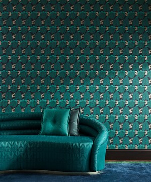 Liberty Interiors - Regency Tulip Wallpaper in Jade image number 1