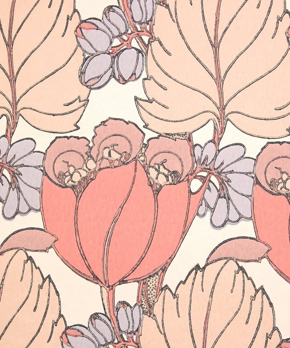 Liberty Interiors - Regency Tulip Wallpaper in Lacquer