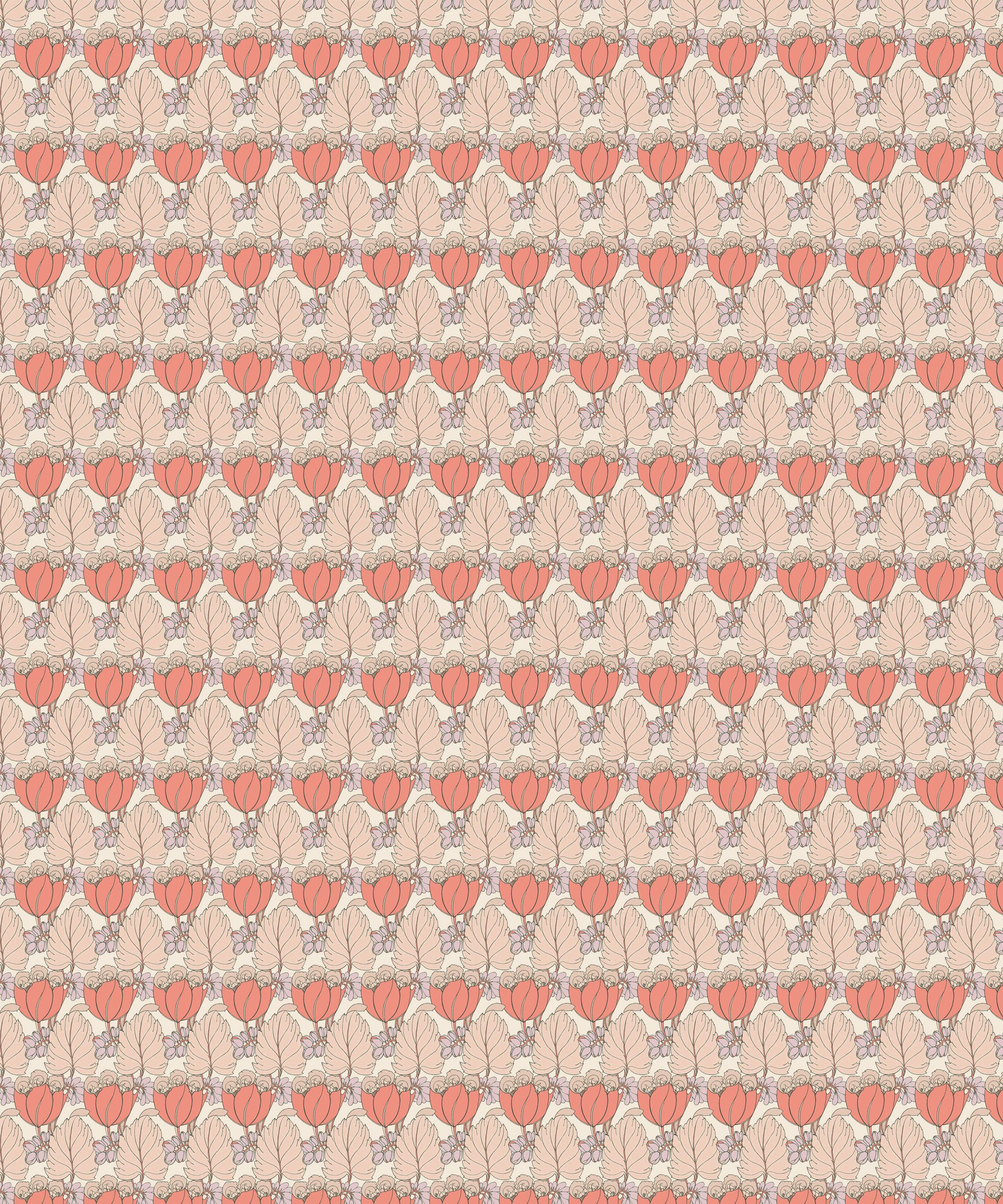 Liberty Interiors - Regency Tulip Wallpaper in Lacquer image number 4