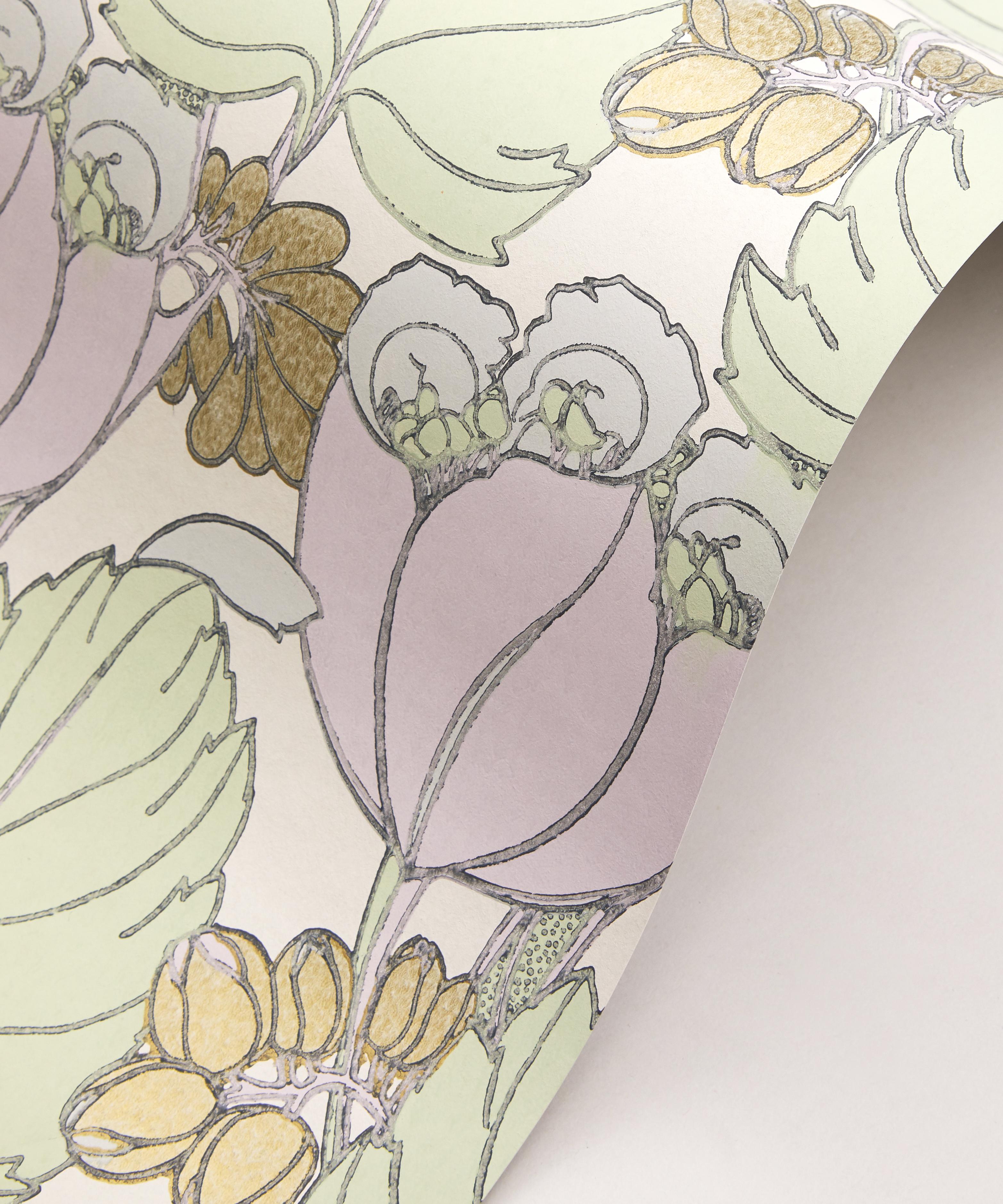 Liberty Interiors - Regency Tulip Wallpaper in Lichen image number 1