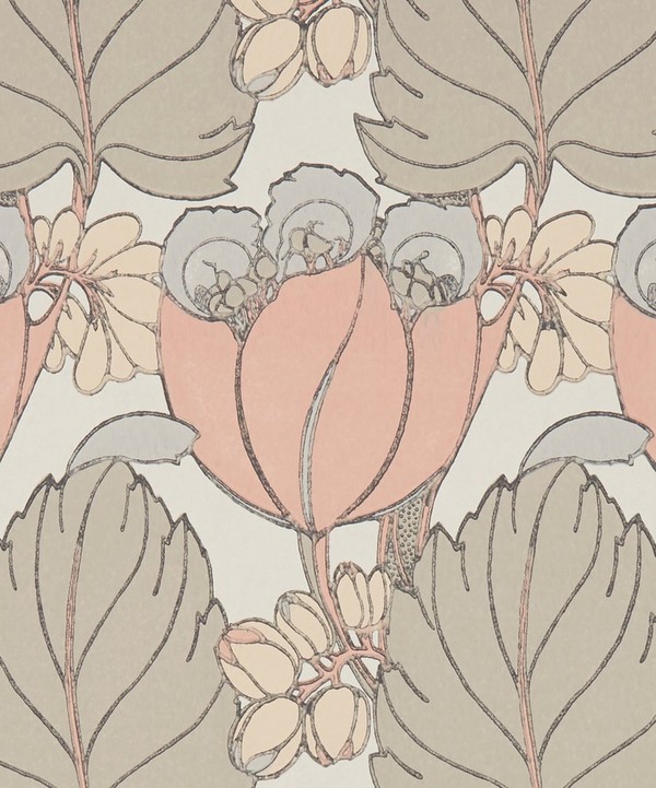 Liberty Interiors - Regency Tulip Wallpaper in Ointment image number null