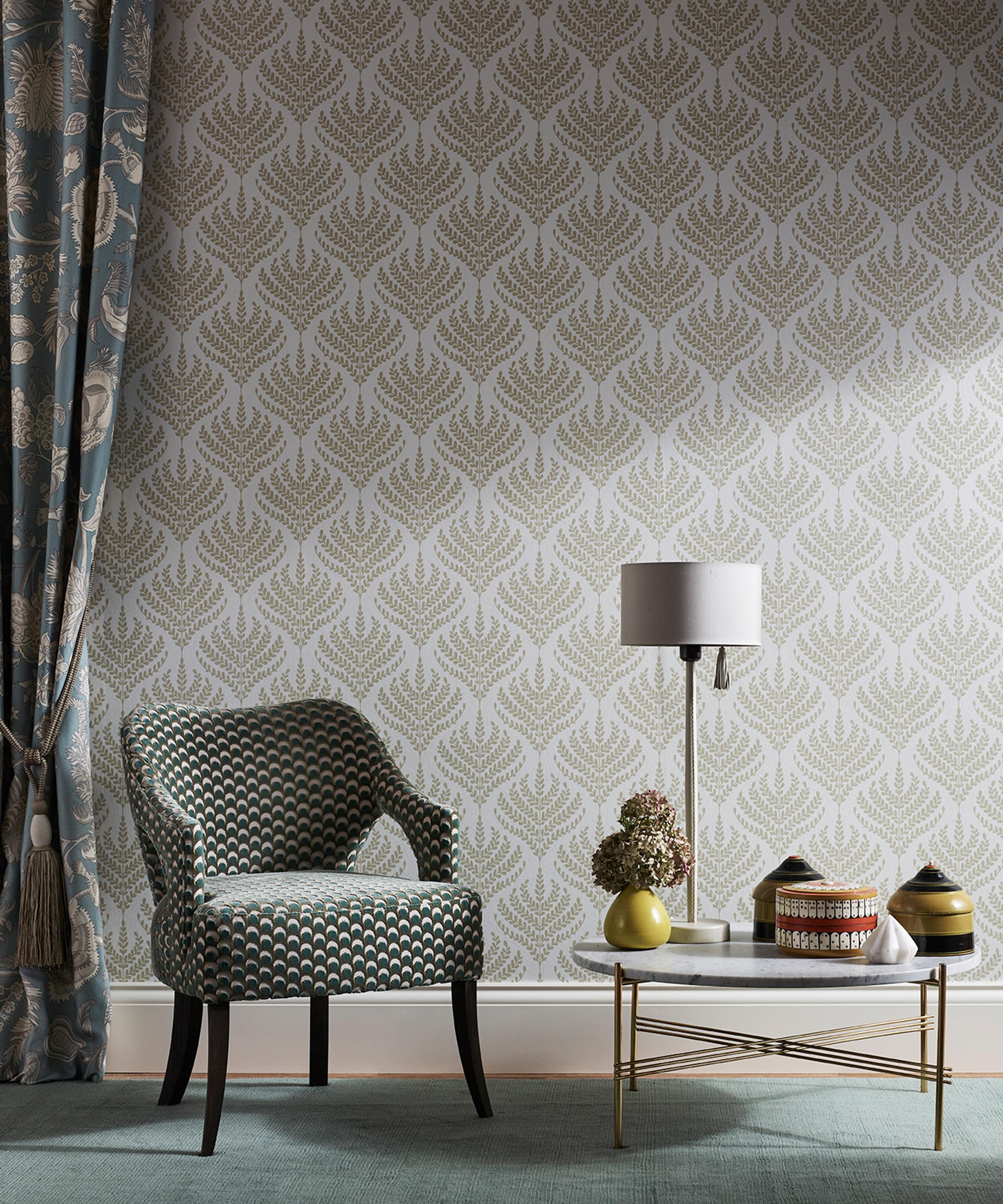 Liberty Interiors - Paisley Fern Wallpaper in Fennel image number 5