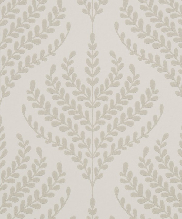 Liberty Interiors - Paisley Fern Wallpaper in Pewter White image number null