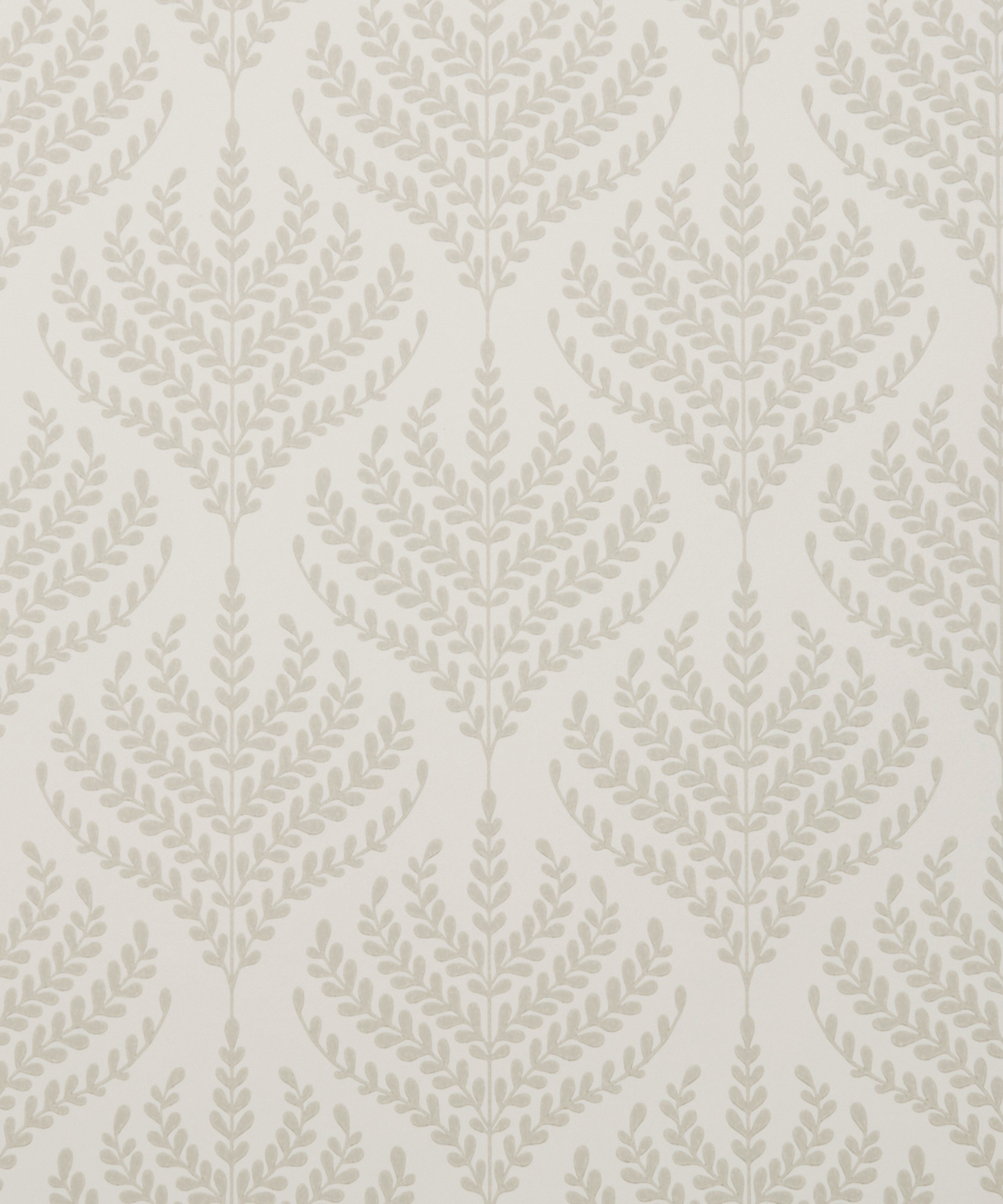 Liberty Interiors - Paisley Fern Wallpaper in Pewter White image number 2