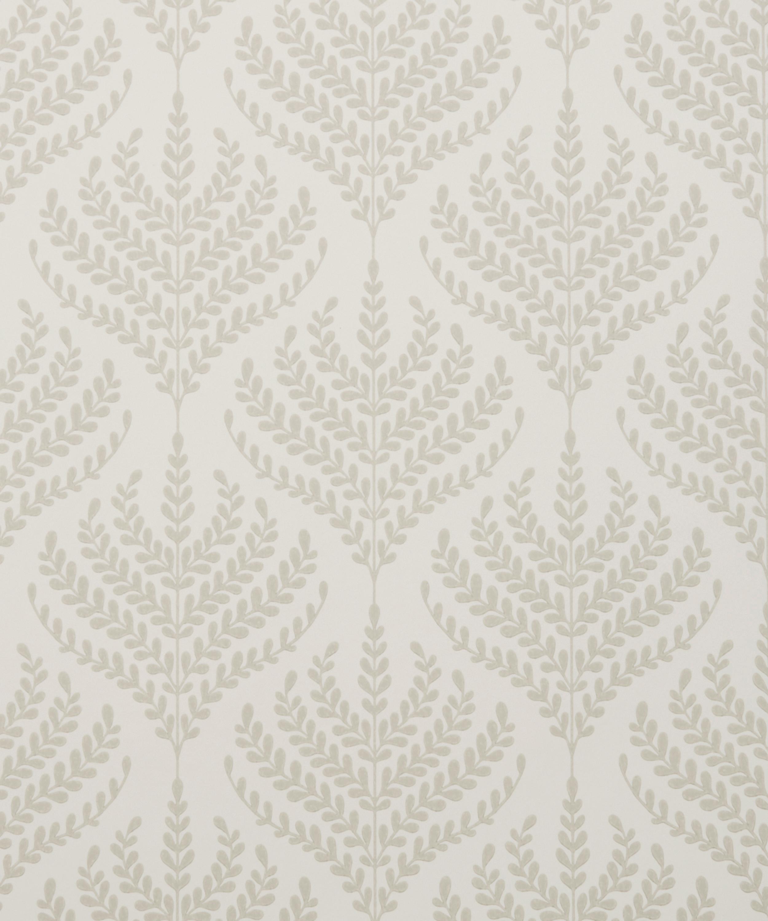 Liberty Interiors - Paisley Fern Wallpaper in Pewter White image number 2