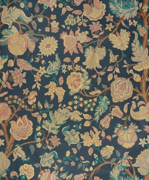 Liberty Interiors - Palampore Trail Wallpaper in Pewter Blue image number 2