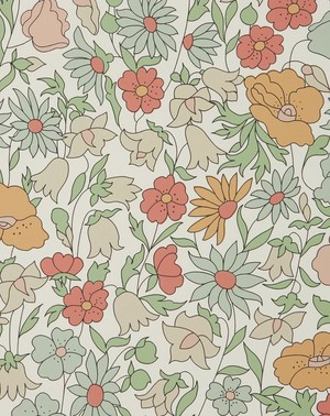 Liberty Interiors - Wallpaper Swatch - Poppy Meadowfield in Lichen image number 1