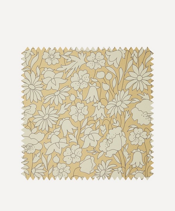 Liberty Interiors - Wallpaper Swatch - Poppy Meadow in Pewter Gold image number null