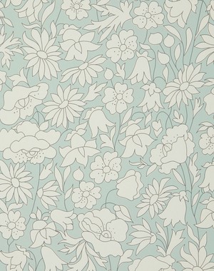 Liberty Interiors - Wallpaper Swatch - Poppy Meadow in Salvia image number 1