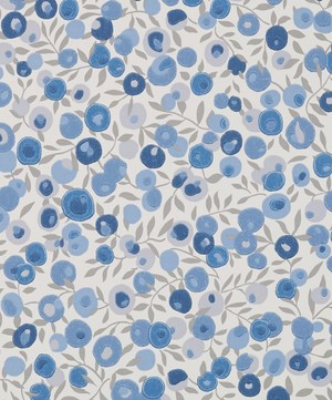 Liberty Interiors - Wallpaper Swatch - Wiltshire Blossom in Lapis image number 1
