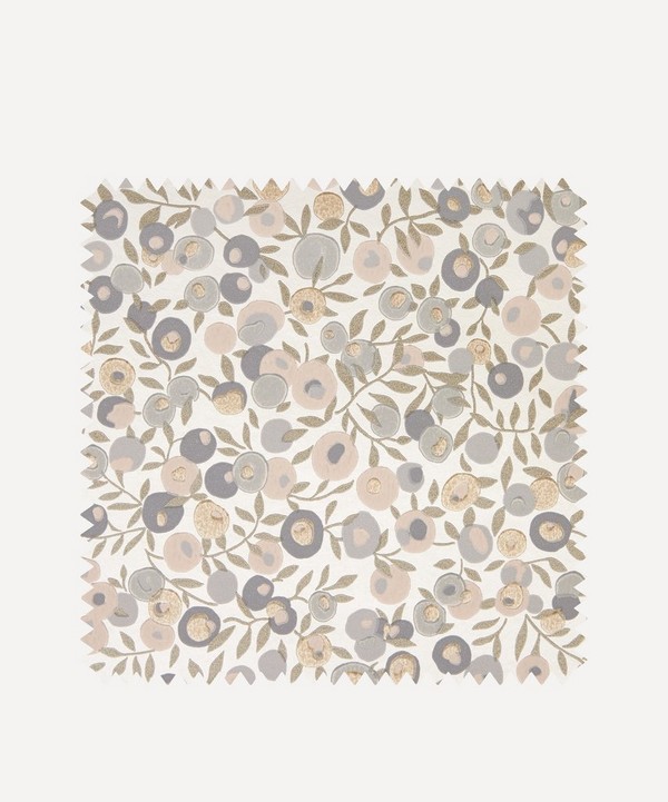 Liberty Interiors - Wallpaper Swatch - Wiltshire Blossom in Pewter Gold image number null