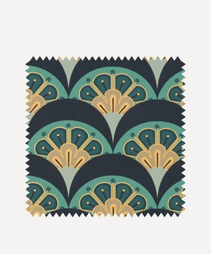 Liberty Interiors - Wallpaper Swatch - Deco Scallop in Jade image number 0